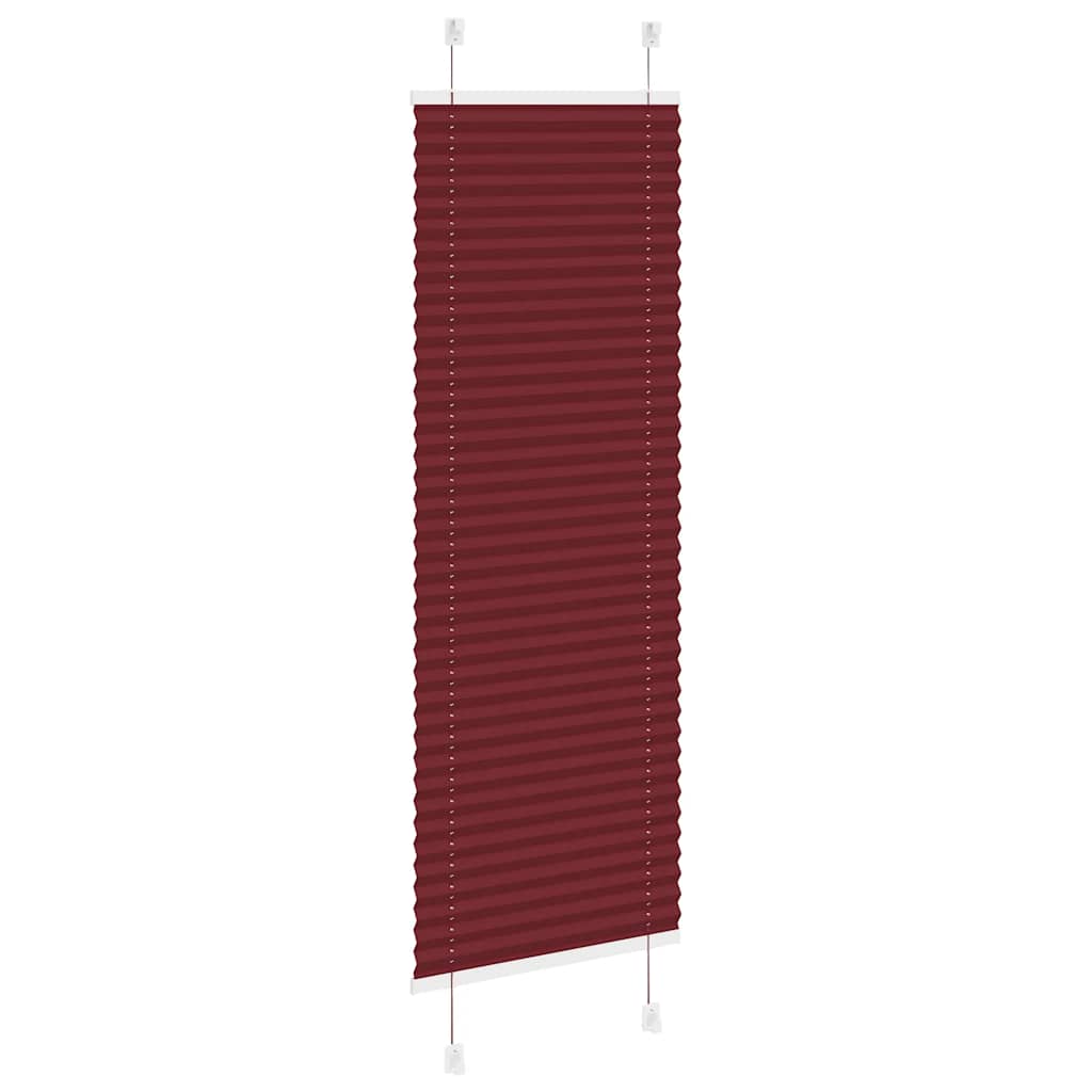 vidaXL Store plissé bordeaux 40x100 cm largeur tissu 39,4 cm polyester