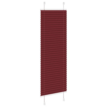 vidaXL Store plissé bordeaux 40x100 cm largeur tissu 39,4 cm polyester