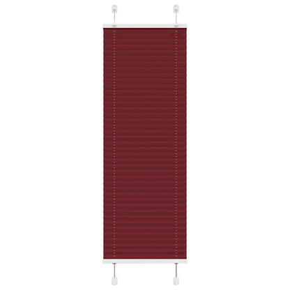 vidaXL Store plissé bordeaux 45x100 cm largeur du tissu 44,4 cm polyester