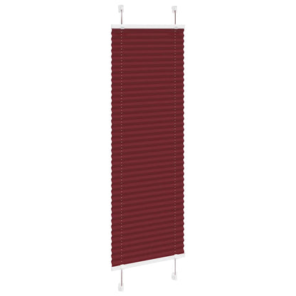 vidaXL Store plissé bordeaux 45x100 cm largeur du tissu 44,4 cm polyester