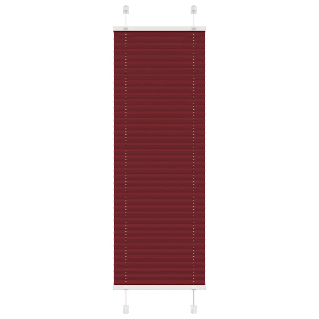 vidaXL Plissee Bordeauxrot 50x100 cm Stoffbreite 49,4 cm Polyester