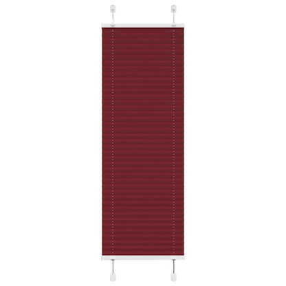vidaXL Plissee Bordeauxrot 50x100 cm Stoffbreite 49,4 cm Polyester