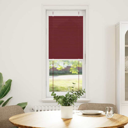 vidaXL Plissee Bordeauxrot 50x100 cm Stoffbreite 49,4 cm Polyester