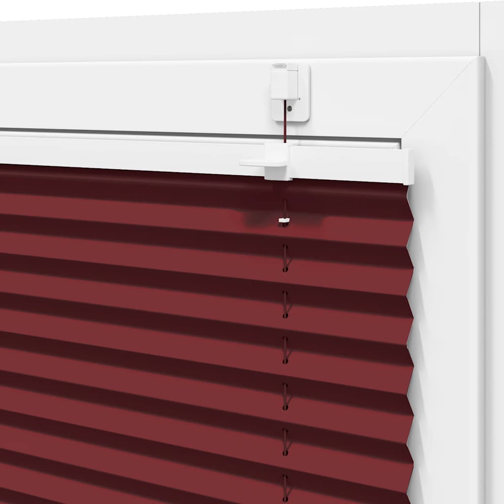 vidaXL Plissee Bordeauxrot 50x100 cm Stoffbreite 49,4 cm Polyester