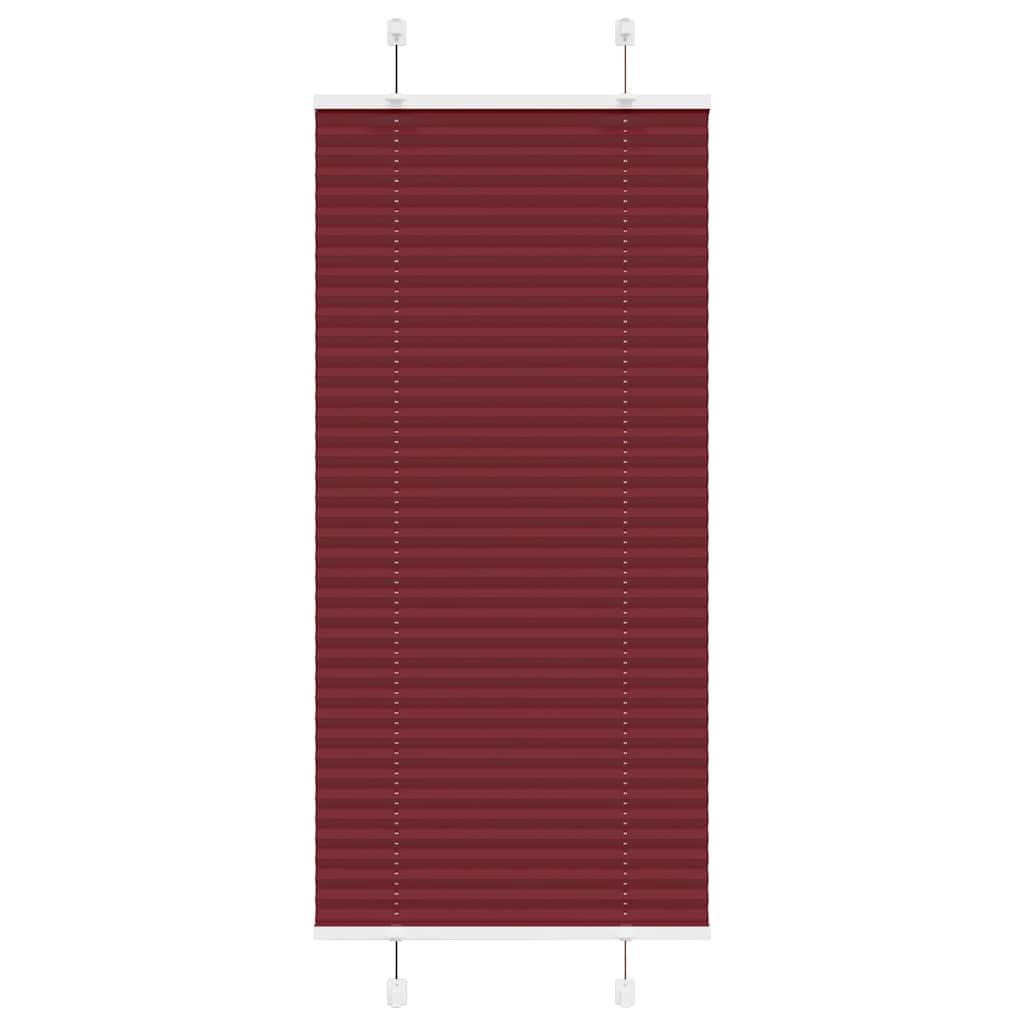 vidaXL Store plissé bordeaux 55x100 cm largeur tissu 54,4 cm polyester