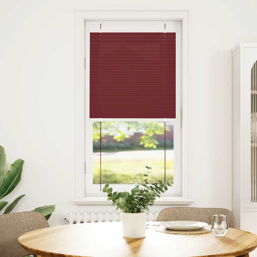 vidaXL Store plissé bordeaux 55x100 cm largeur tissu 54,4 cm polyester
