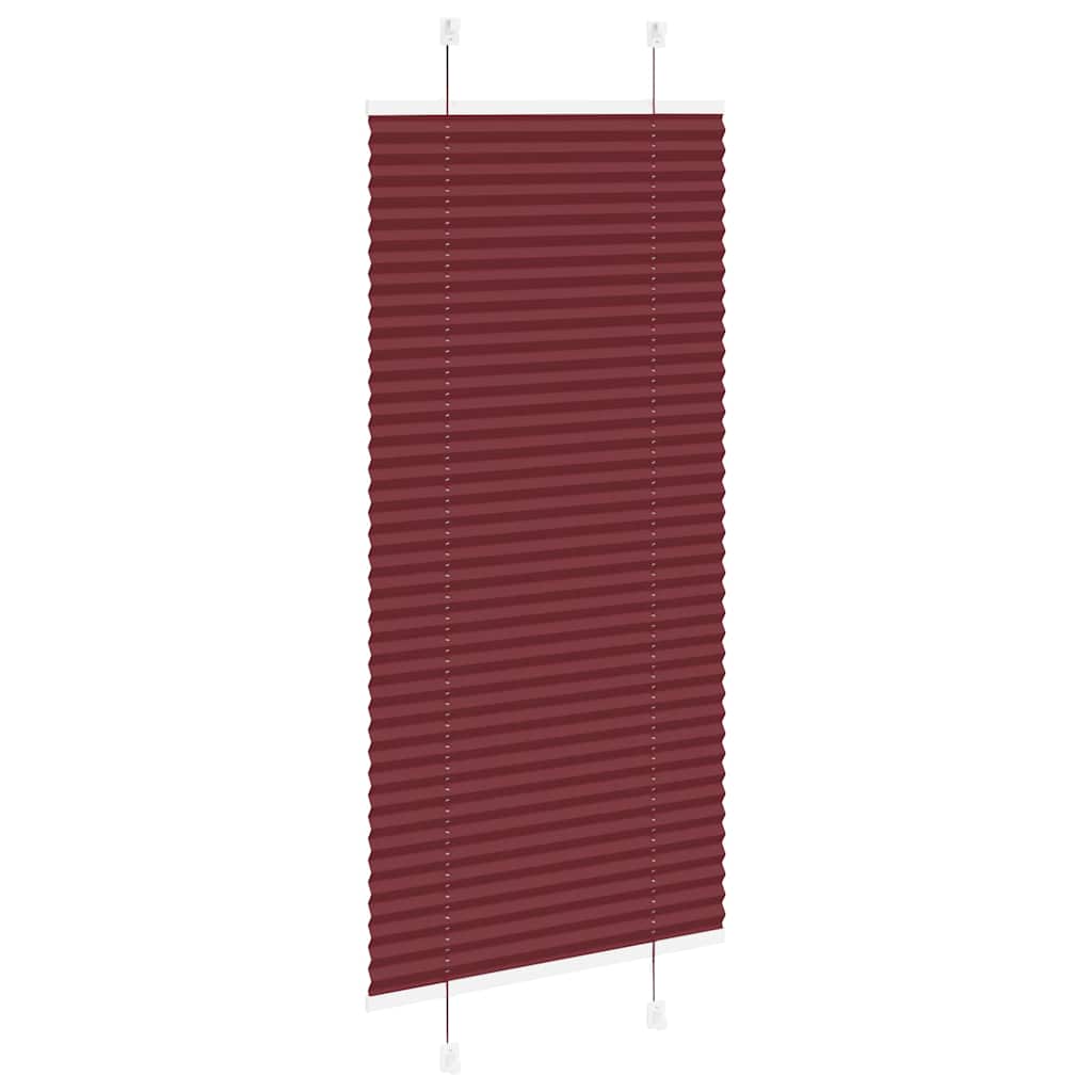 vidaXL Store plissé bordeaux 55x100 cm largeur tissu 54,4 cm polyester
