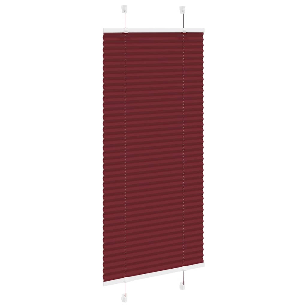vidaXL Store plissé bordeaux 60x100 cm largeur du tissu 59,4 cm polyester