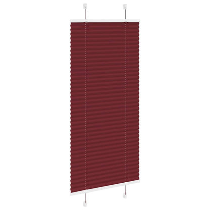 vidaXL Store plissé bordeaux 60x100 cm largeur du tissu 59,4 cm polyester
