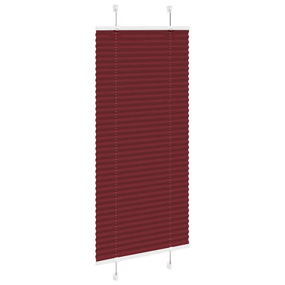 vidaXL Store plissé bordeaux 65x100 cm Largeur tissu 64,4 cm Polyester