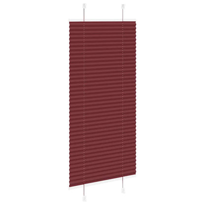 vidaXL Store plissé bordeaux 65x100 cm Largeur tissu 64,4 cm Polyester
