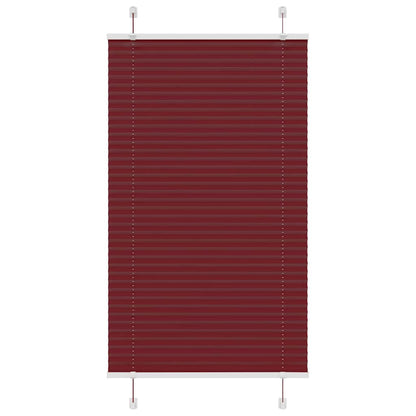 vidaXL Store plissé bordeaux 70x100 cm largeur du tissu 69,4 cm polyester