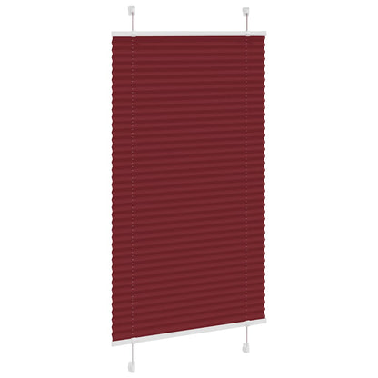vidaXL Store plissé bordeaux 70x100 cm largeur du tissu 69,4 cm polyester