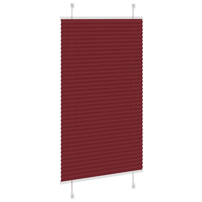 vidaXL Store plissé bordeaux 70x100 cm largeur du tissu 69,4 cm polyester