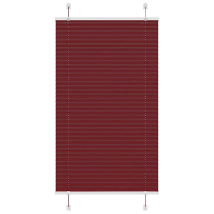 vidaXL Store plissé bordeaux 75x100 cm largeur du tissu 74,4 cm polyester