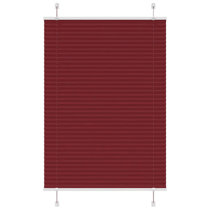 vidaXL Plissee Bordeauxrot 95x100 cm Stoffbreite 94,4 cm Polyester