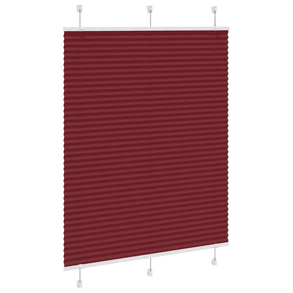 vidaXL Plissee Bordeauxrot 105x100 cm Stoffbreite 104,4 cm Polyester