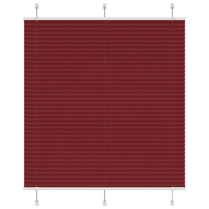 vidaXL Store plissé bordeaux 115x100 cm Largeur du tissu 114,4 cm Polyester