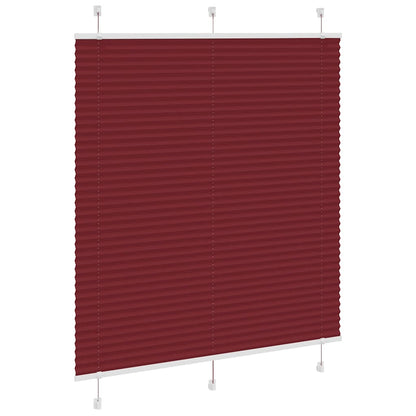 vidaXL Store plissé bordeaux 115x100 cm Largeur du tissu 114,4 cm Polyester