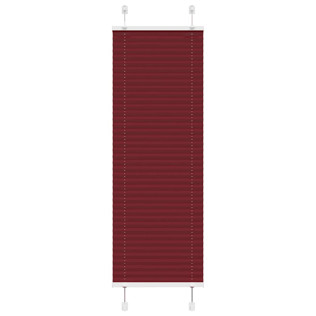 vidaXL Plissee Bordeauxrot 45x150 cm Stoffbreite 44,4 cm Polyester
