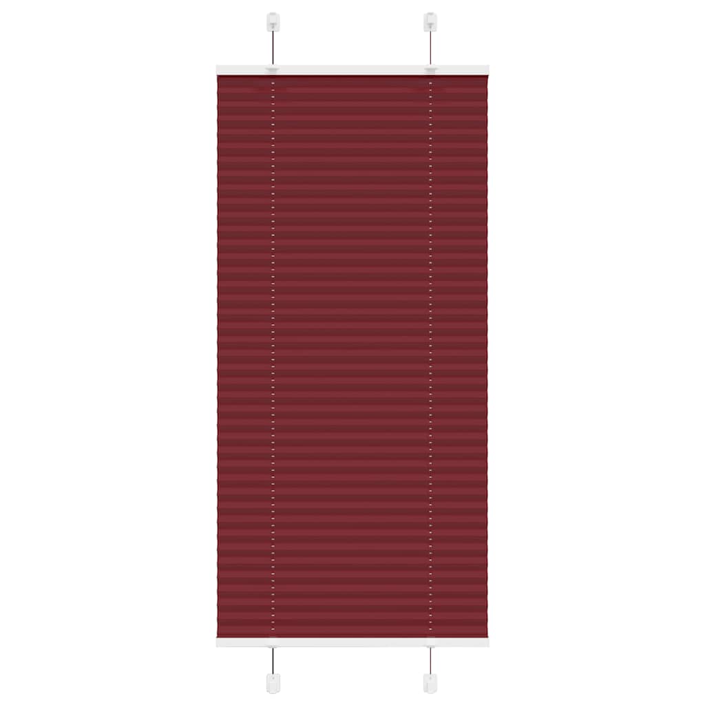 vidaXL Plissee Bordeauxrot 60x150 cm Stoffbreite 59,4 cm Polyester