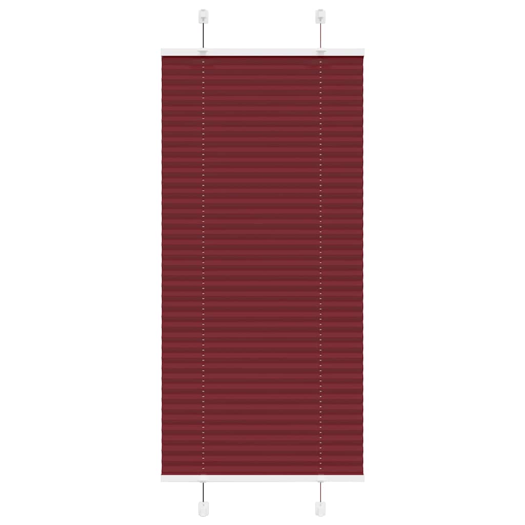 vidaXL Plissee Bordeauxrot 65x150 cm Stoffbreite 64,4 cm Polyester