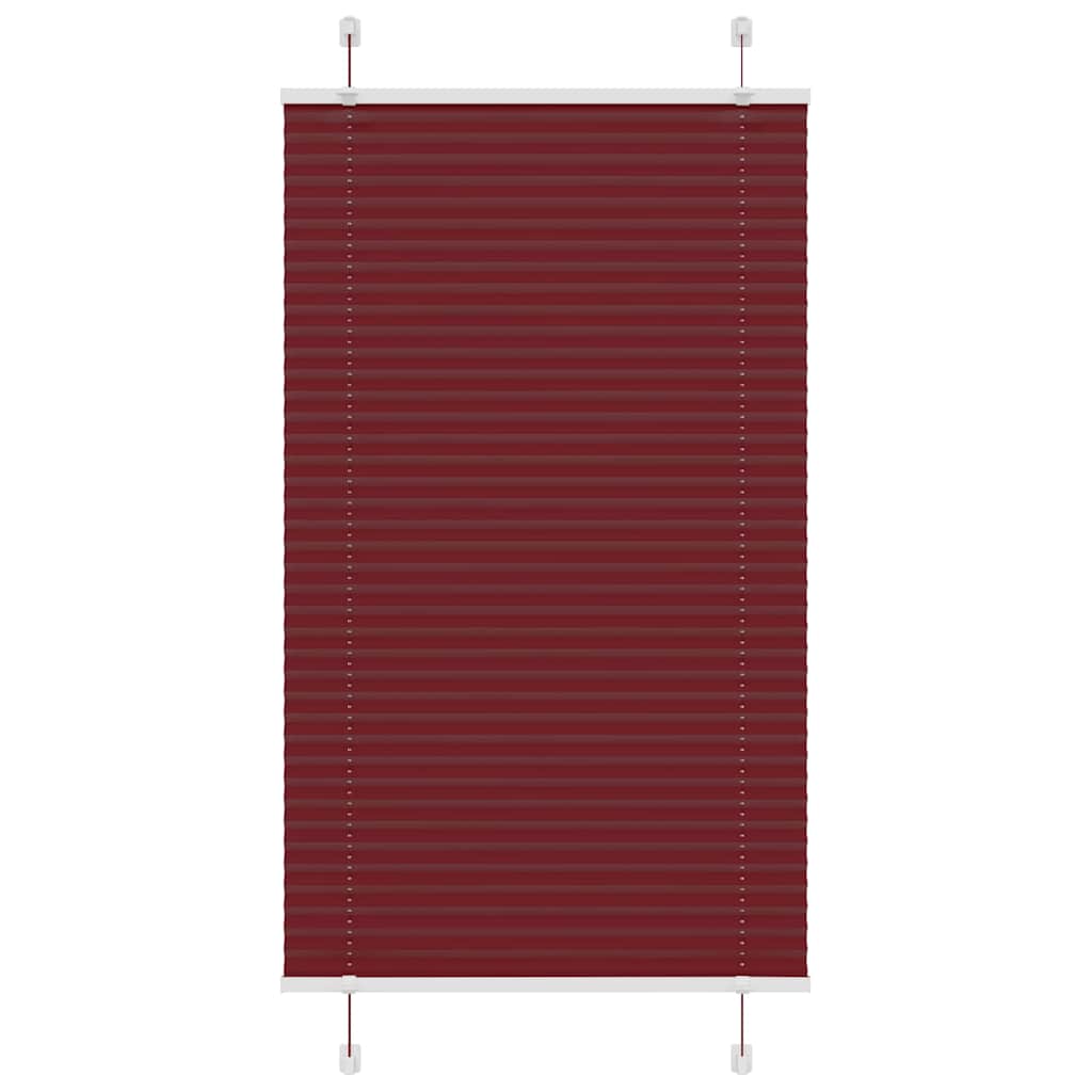 vidaXL Plissee Bordeauxrot 70x150 cm Stoffbreite 69,4 cm Polyester