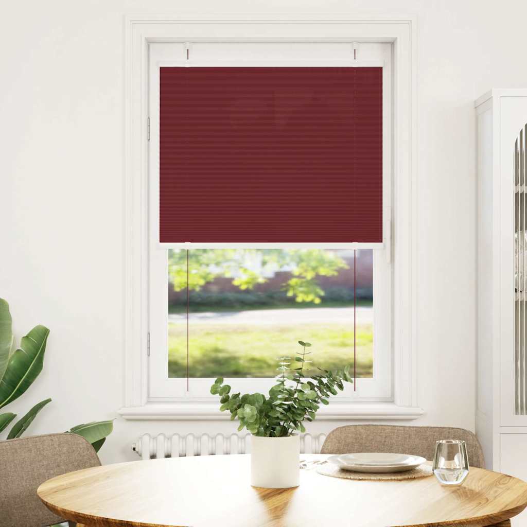 vidaXL Plissee Bordeauxrot 70x150 cm Stoffbreite 69,4 cm Polyester
