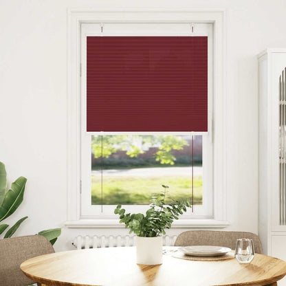 vidaXL Plissee Bordeauxrot 75x150 cm Stoffbreite 74,4 cm Polyester