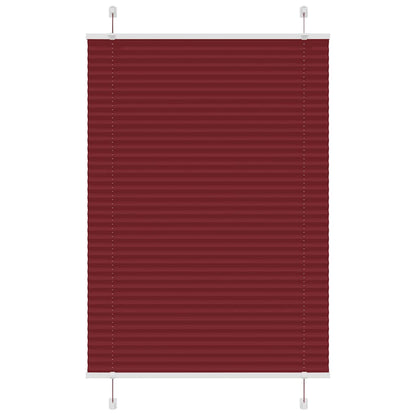vidaXL Plissee Bordeauxrot 90x150 cm Stoffbreite 89,4 cm Polyester