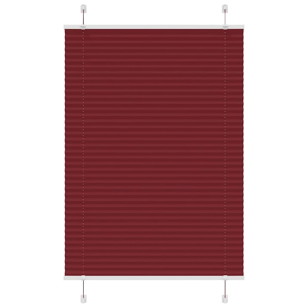 vidaXL Store plissé bordeaux 95x150 cm Largeur du tissu 94,4 cm Polyester