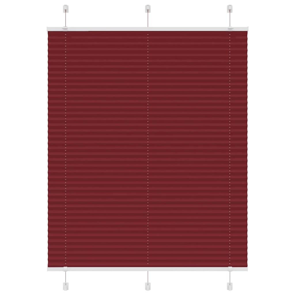 vidaXL Plissee Bordeauxrot 105x150 cm Stoffbreite 104,4 cm Polyester