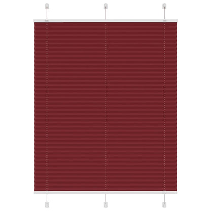 vidaXL Plissee Bordeauxrot 105x150 cm Stoffbreite 104,4 cm Polyester