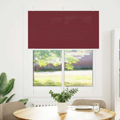vidaXL Plissee Bordeauxrot 105x150 cm Stoffbreite 104,4 cm Polyester