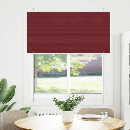 vidaXL Plissee Bordeauxrot 115x150 cm Stoffbreite 114,4 cm Polyester