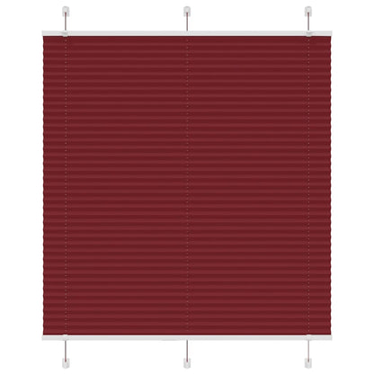 vidaXL Plissee Bordeauxrot 120x150 cm Stoffbreite 119,4 cm Polyester