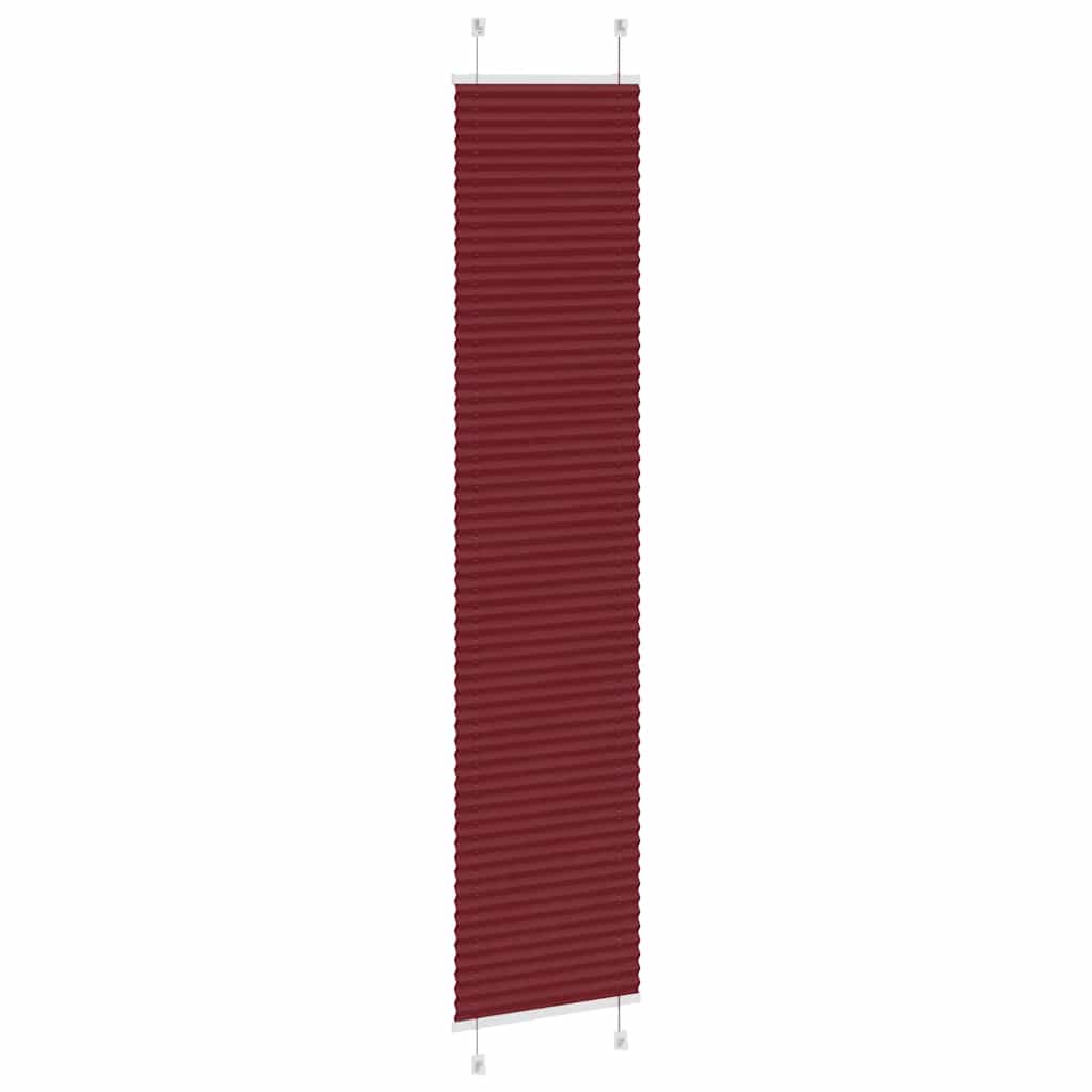vidaXL Store plissé bordeaux 40x200 cm Largeur du tissu 39,4 cm Polyester