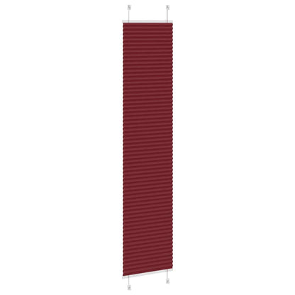 vidaXL Plissee Bordeauxrot 45x200 cm Stoffbreite 44,4 cm Polyester