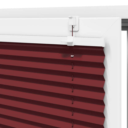 vidaXL Plissee Bordeauxrot 45x200 cm Stoffbreite 44,4 cm Polyester