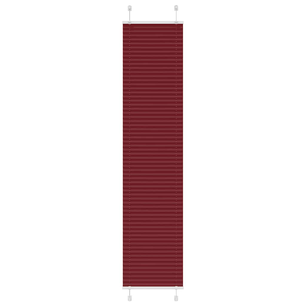 vidaXL Store plissé bordeaux 50x200 cm Largeur du tissu 49,4 cm Polyester