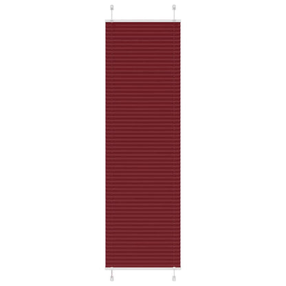 vidaXL Plissee Bordeauxrot 55x200 cm Stoffbreite 54,4 cm Polyester