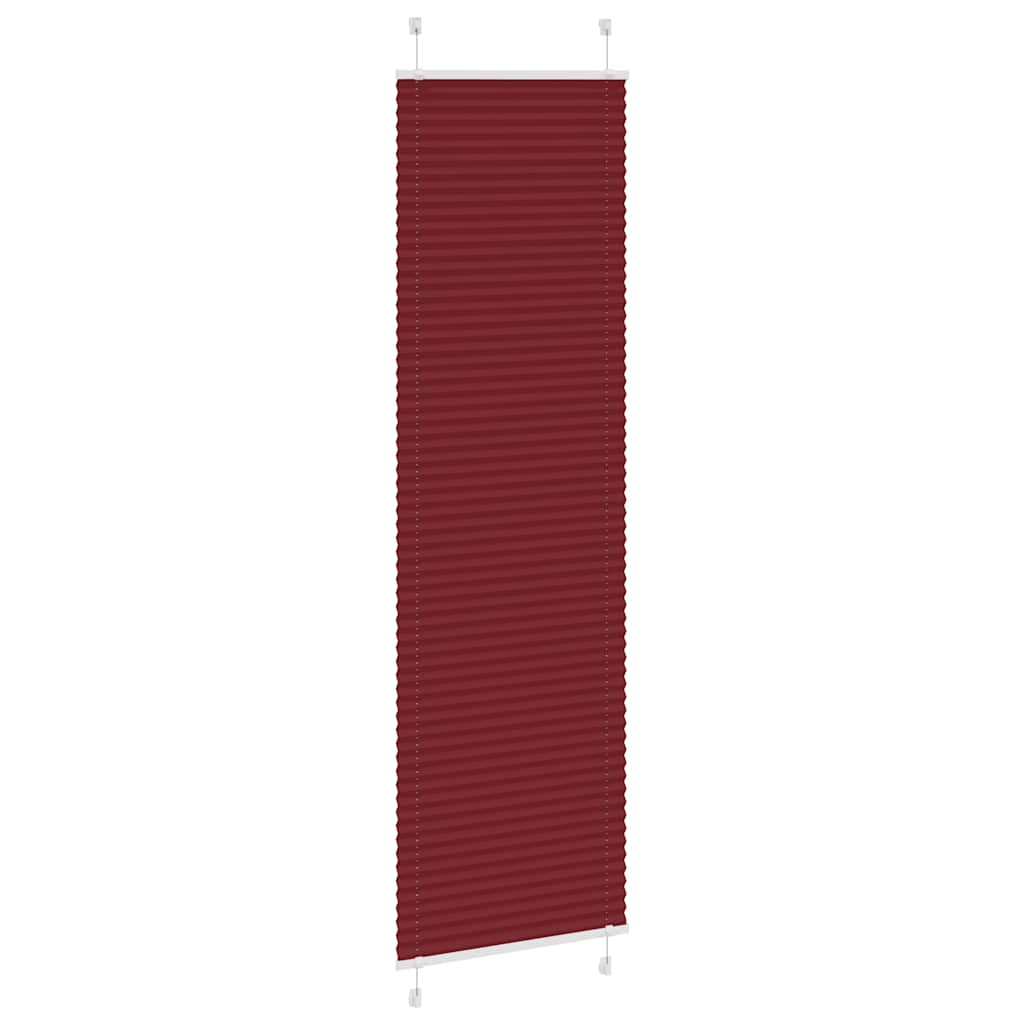 vidaXL Plissee Bordeauxrot 55x200 cm Stoffbreite 54,4 cm Polyester