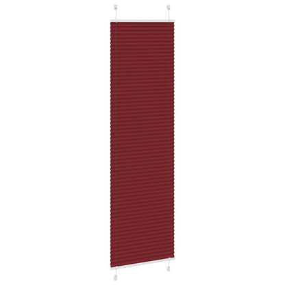 vidaXL Plissee Bordeauxrot 55x200 cm Stoffbreite 54,4 cm Polyester