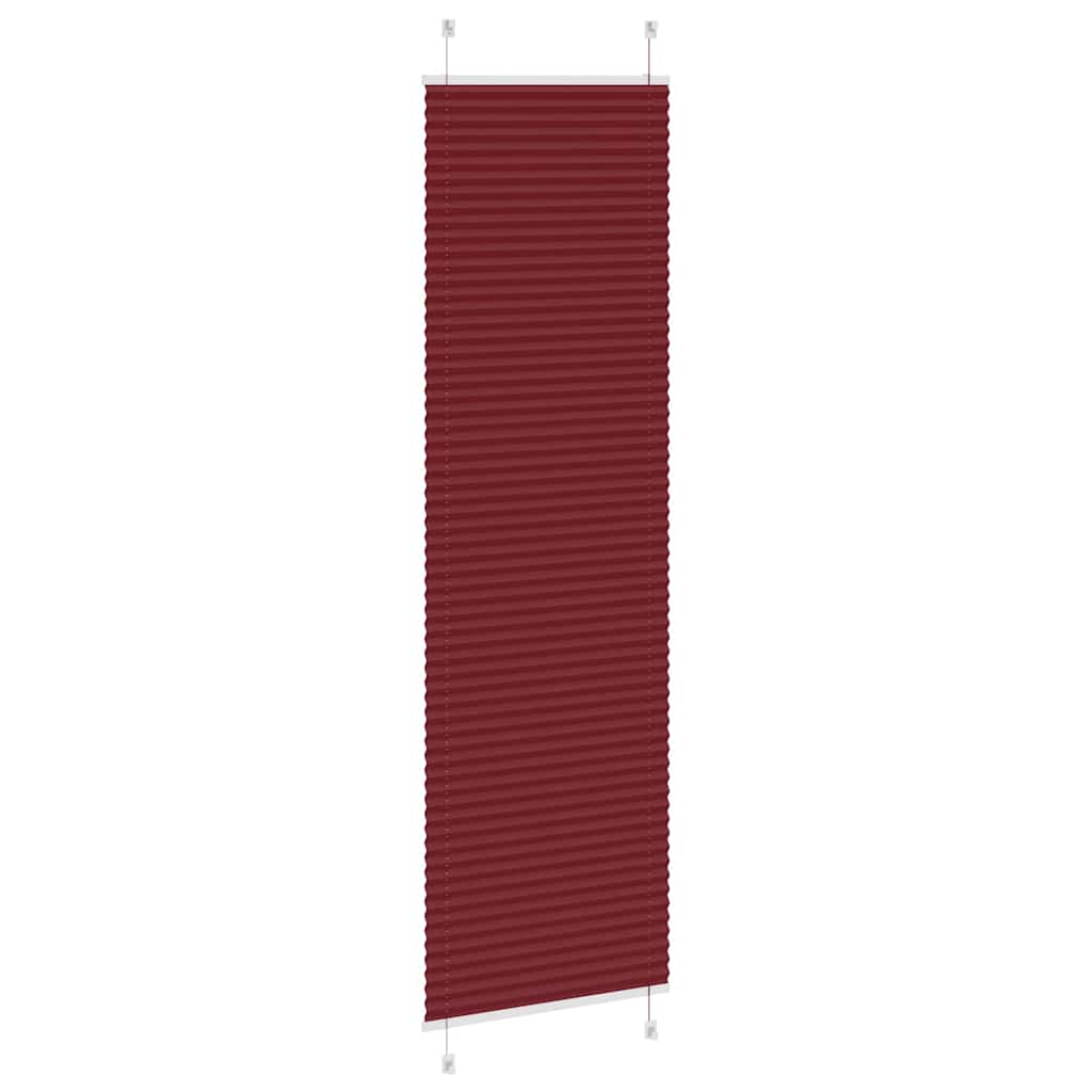 vidaXL Plissee Bordeauxrot 55x200 cm Stoffbreite 54,4 cm Polyester