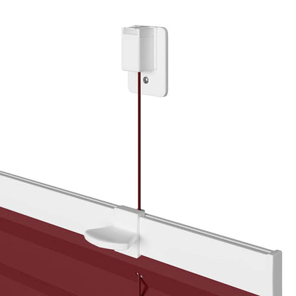 vidaXL Plissee Bordeauxrot 55x200 cm Stoffbreite 54,4 cm Polyester