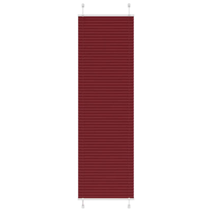 vidaXL Plissee Bordeauxrot 65x200 cm Stoffbreite 64,4 cm Polyester