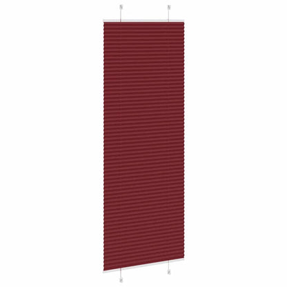 vidaXL Plissee Bordeauxrot 75x200 cm Stoffbreite 74,4 cm Polyester