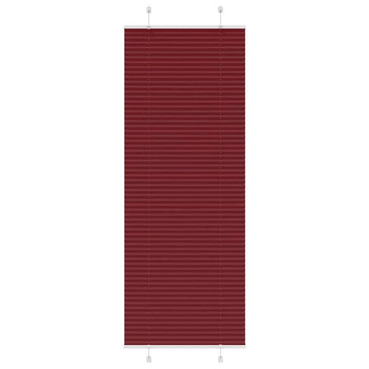 vidaXL Plissee Bordeauxrot 80x200 cm Stoffbreite 79,4 cm Polyester