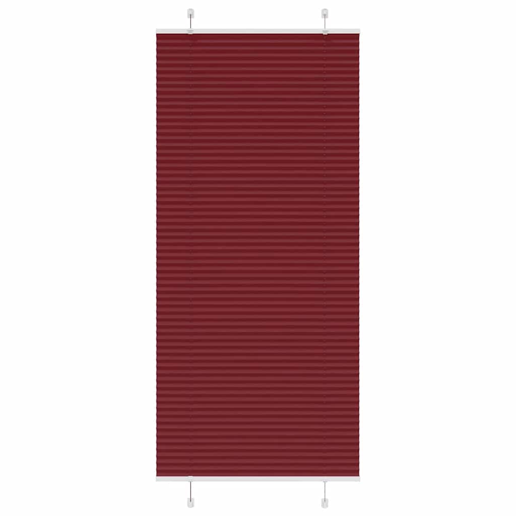 vidaXL Store plissé bordeaux 85x200 cm Largeur du tissu 84,4 cm Polyester