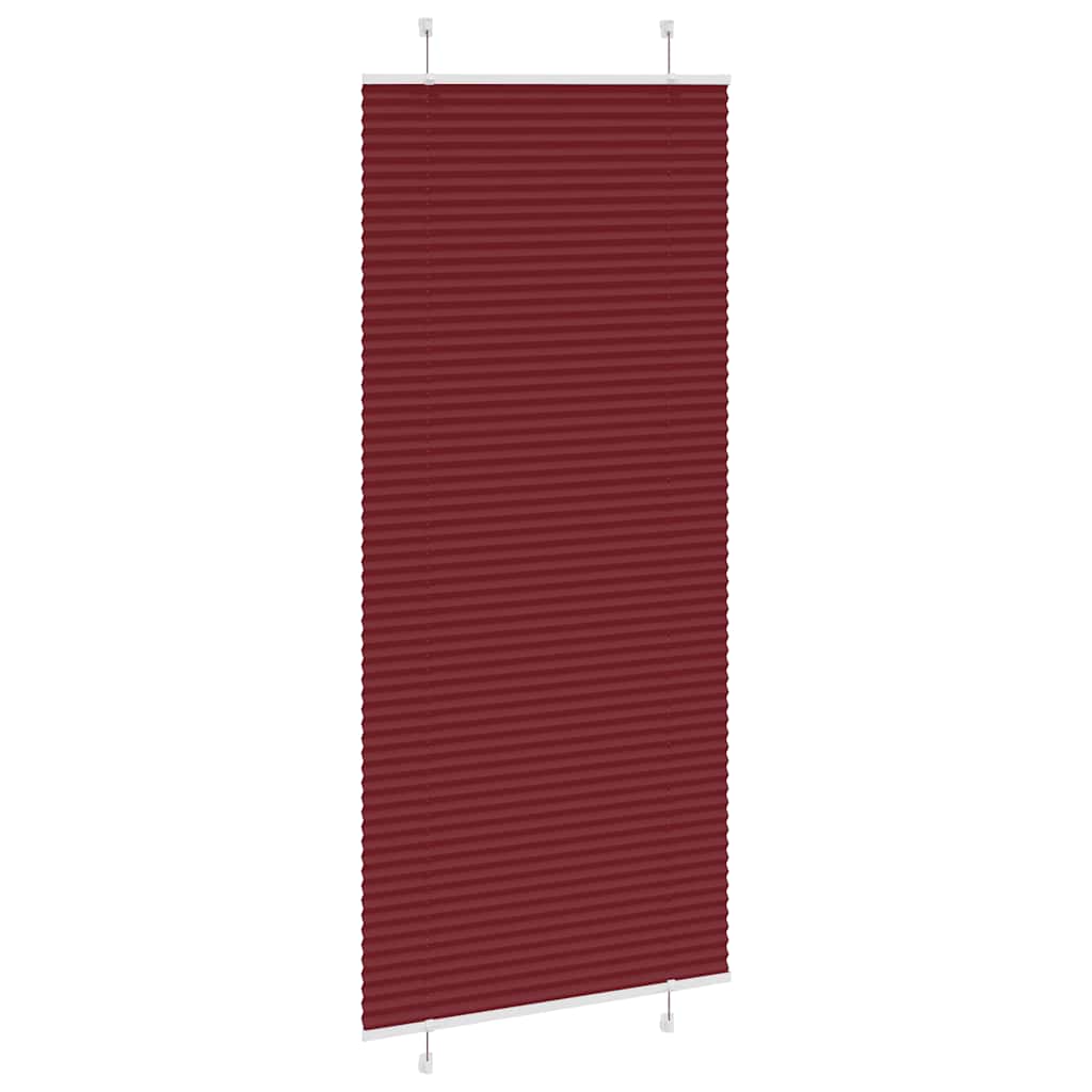 vidaXL Store plissé bordeaux 85x200 cm Largeur du tissu 84,4 cm Polyester